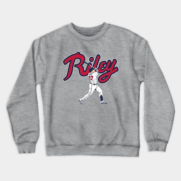 Austin Riley Slugger Swing Crewneck Sweatshirt by KraemerShop